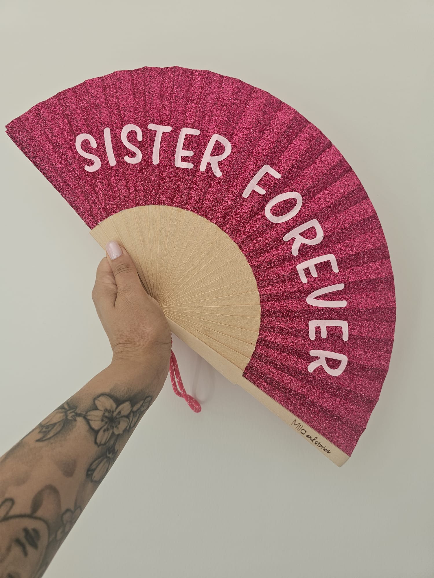 Éventail "Sister forever"